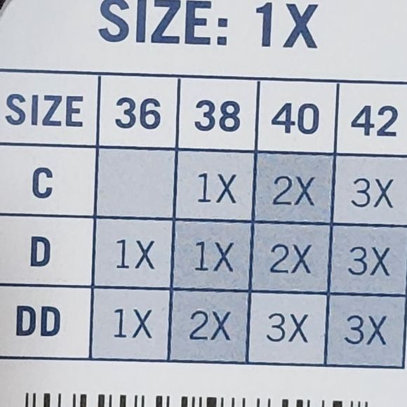 Nautica 3pk super soft active athletic workout lounge bras plus size 2X new!!! - Picture 8 of 8